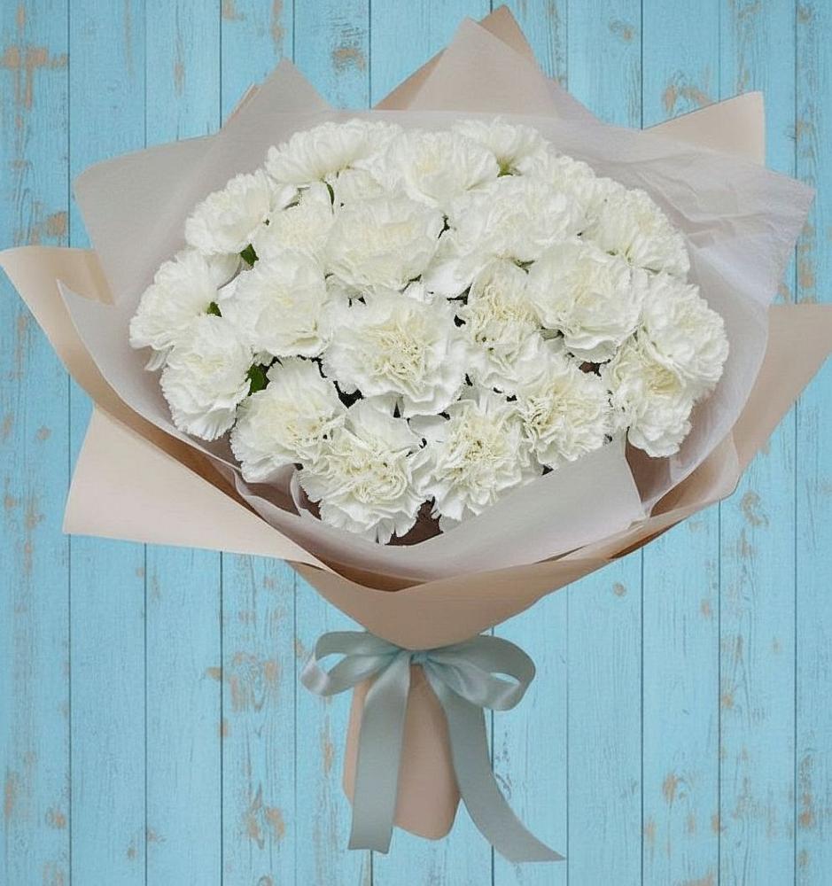 Букет цветов из: Гвоздики в Троицкой Краснодарского края