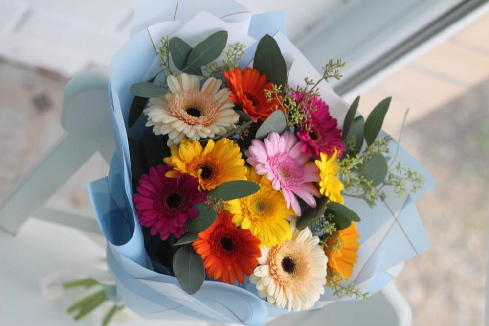 Букет цветов из: Герберы в Троицкой Краснодарского края