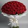 Букет 101 Красная роза Блэк Мэджик в Троицкой Краснодарского края