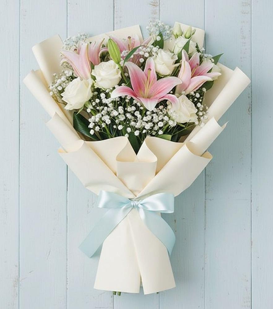 Букет цветов из: Лилии в Троицкой Краснодарского края