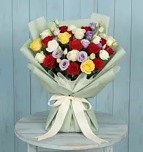 Букет цветов из:  Розы в Троицкой Краснодарского края