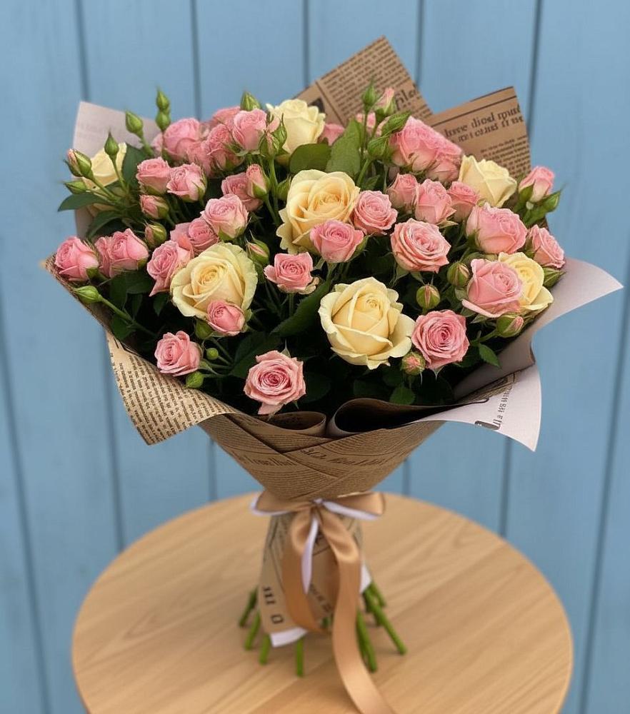 Букет цветов из: Розы в Троицкой Краснодарского края