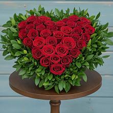 Цветочная композиция из Розы в виде сердца в Троицкой Краснодарского края