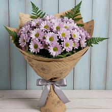 Букет цветов из:  Хризантемы #REPLACE_PRED# Троицкой Краснодарского края