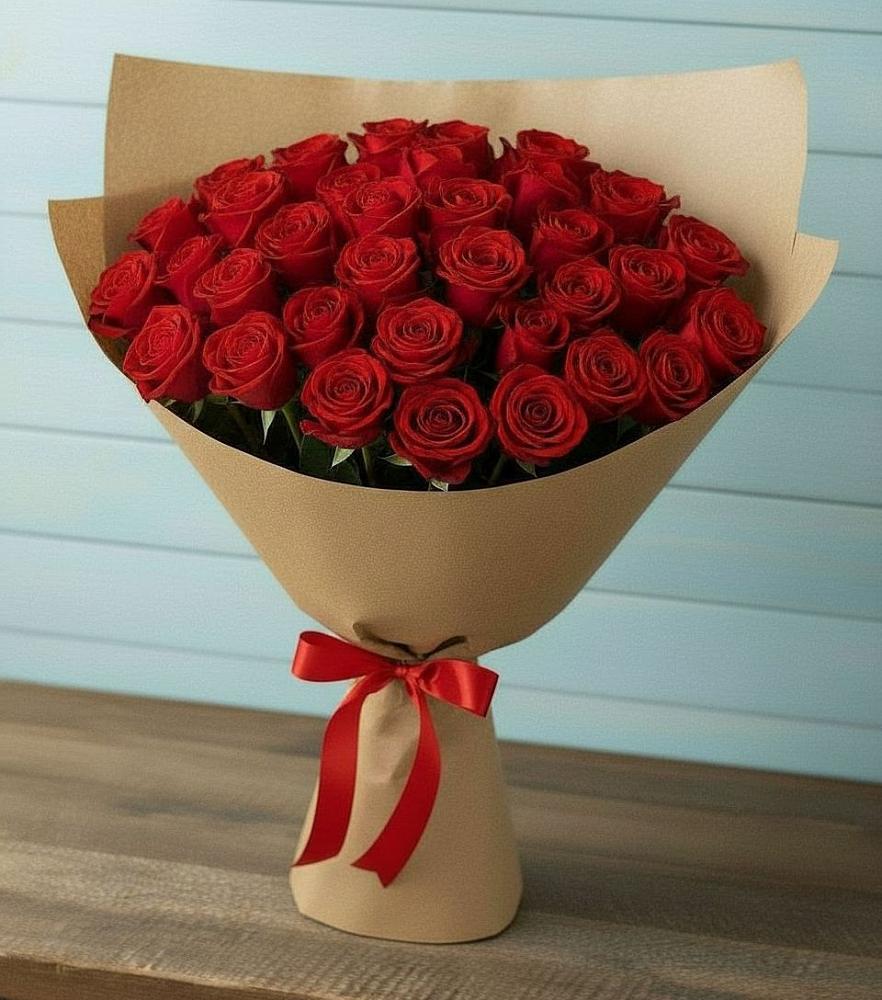 Букет Красные розы Милано в Троицкой Краснодарского края