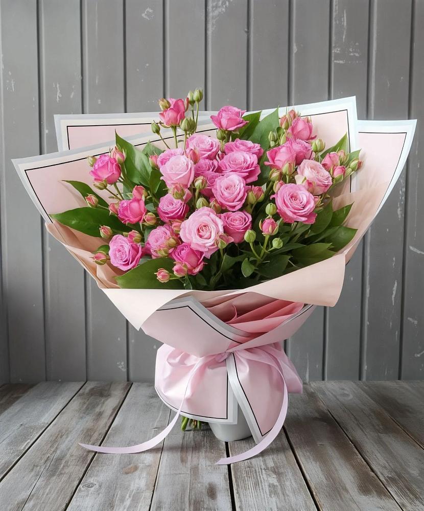 Букет Розовый кустик в Троицкой Краснодарского края