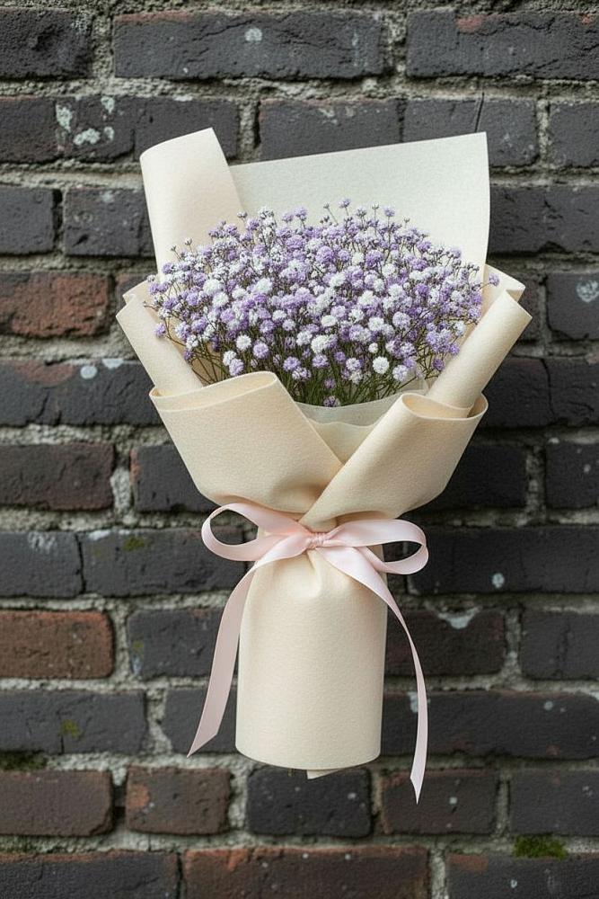 Букет цветов из: Гипсофила в Троицкой Краснодарского края