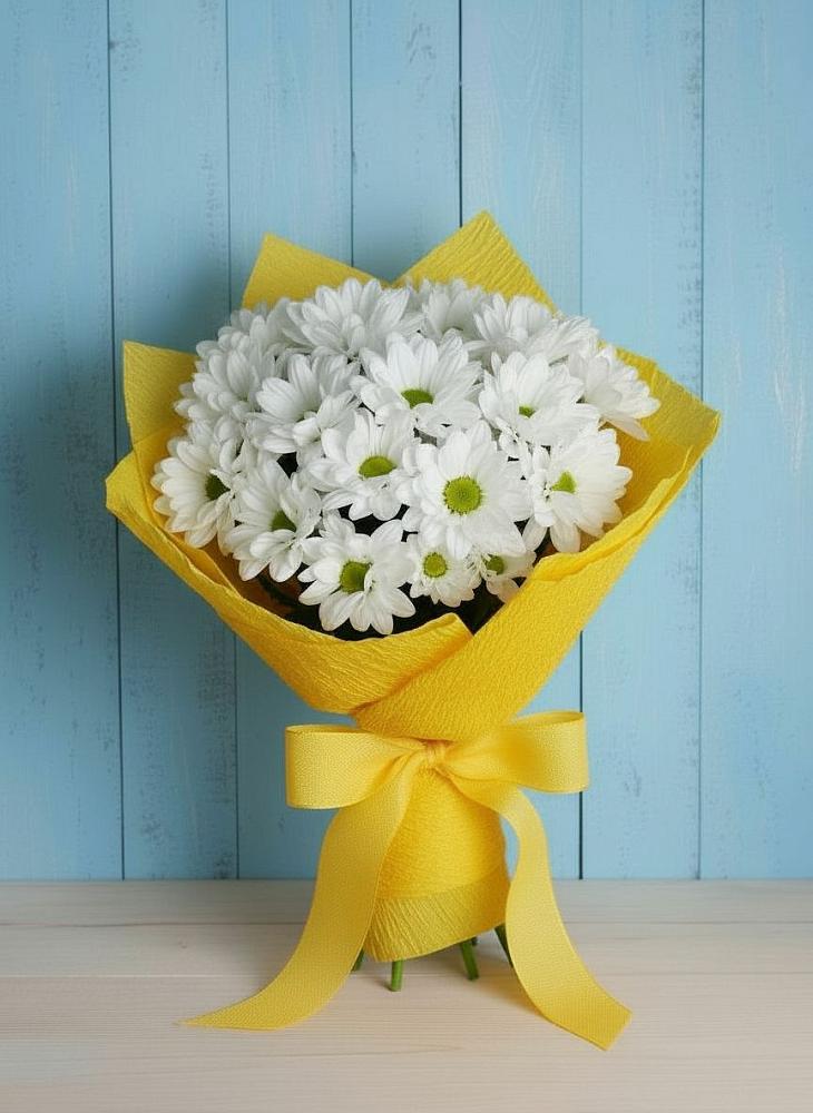 Букет цветов из: Хризантемы в Троицкой Краснодарского края
