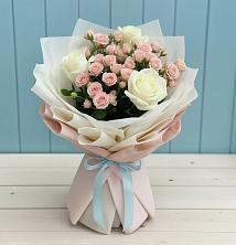 Букет цветов из:  Розы в Троицкой Краснодарского края