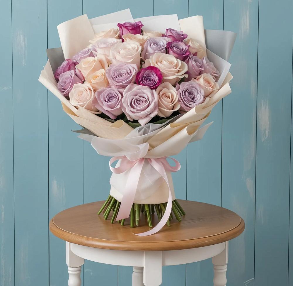 Букет цветов из: Розы в Троицкой Краснодарского края