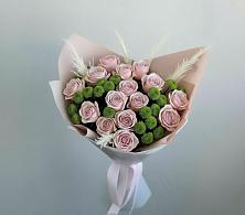 Букет цветов из:  Розы и Хризантемы в Троицкой Краснодарского края