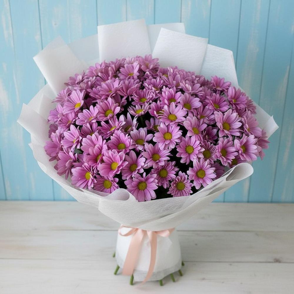 Букет цветов из: Хризантемы в Троицкой Краснодарского края