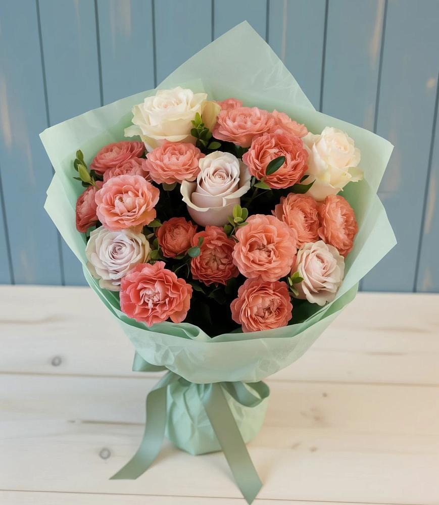 Букет цветов из: Розы в Троицкой Краснодарского края