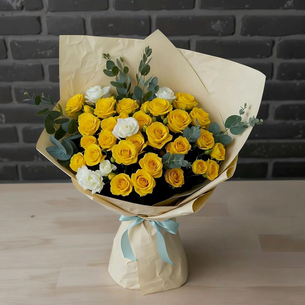 Букет цветов из: Розы в Троицкой Краснодарского края