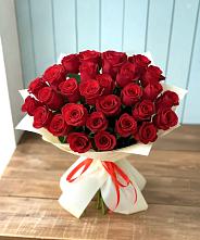 Букет 29 Красных роз в Троицкой Краснодарского края