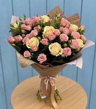 Букет цветов из:  Розы в Троицкой Краснодарского края