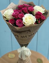 Букет цветов из:  Розы #REPLACE_PRED# Троицкой Краснодарского края