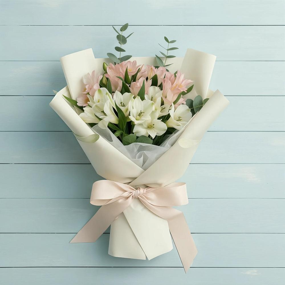 Букет цветов из: Альстромерии в Троицкой Краснодарского края