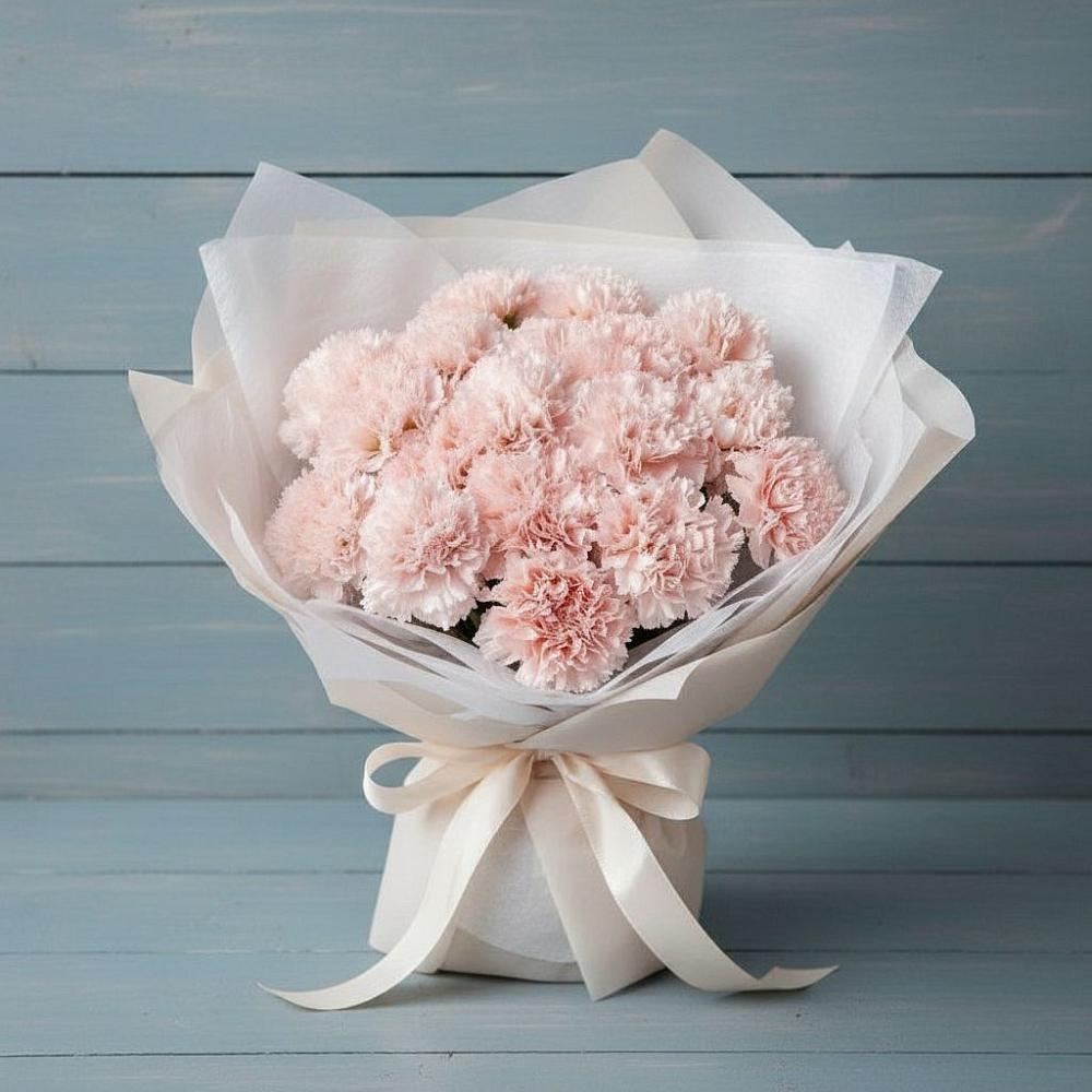 Букет цветов из: Гвоздики в Троицкой Краснодарского края