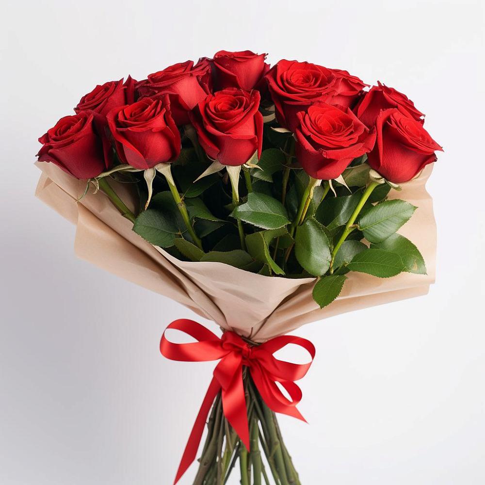 Букет 11 Красных роз Эдлесс Лав в Троицкой Краснодарского края