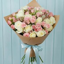 Букет цветов из:  Розы #REPLACE_PRED# Троицкой Краснодарского края